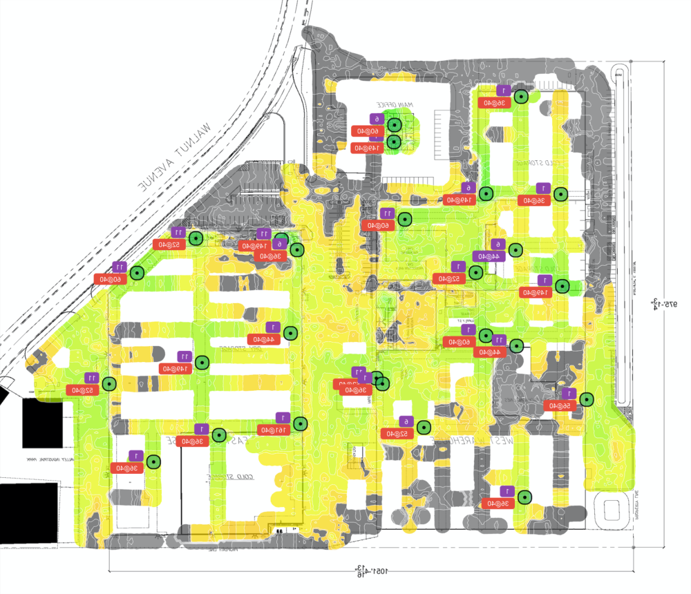 wireless site survey heatmap